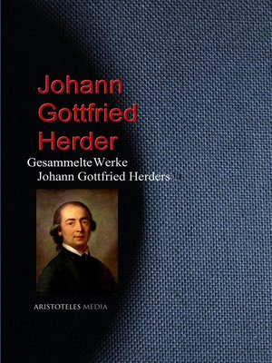cover image of Gesammelte Werke Johann Gottfried Herders